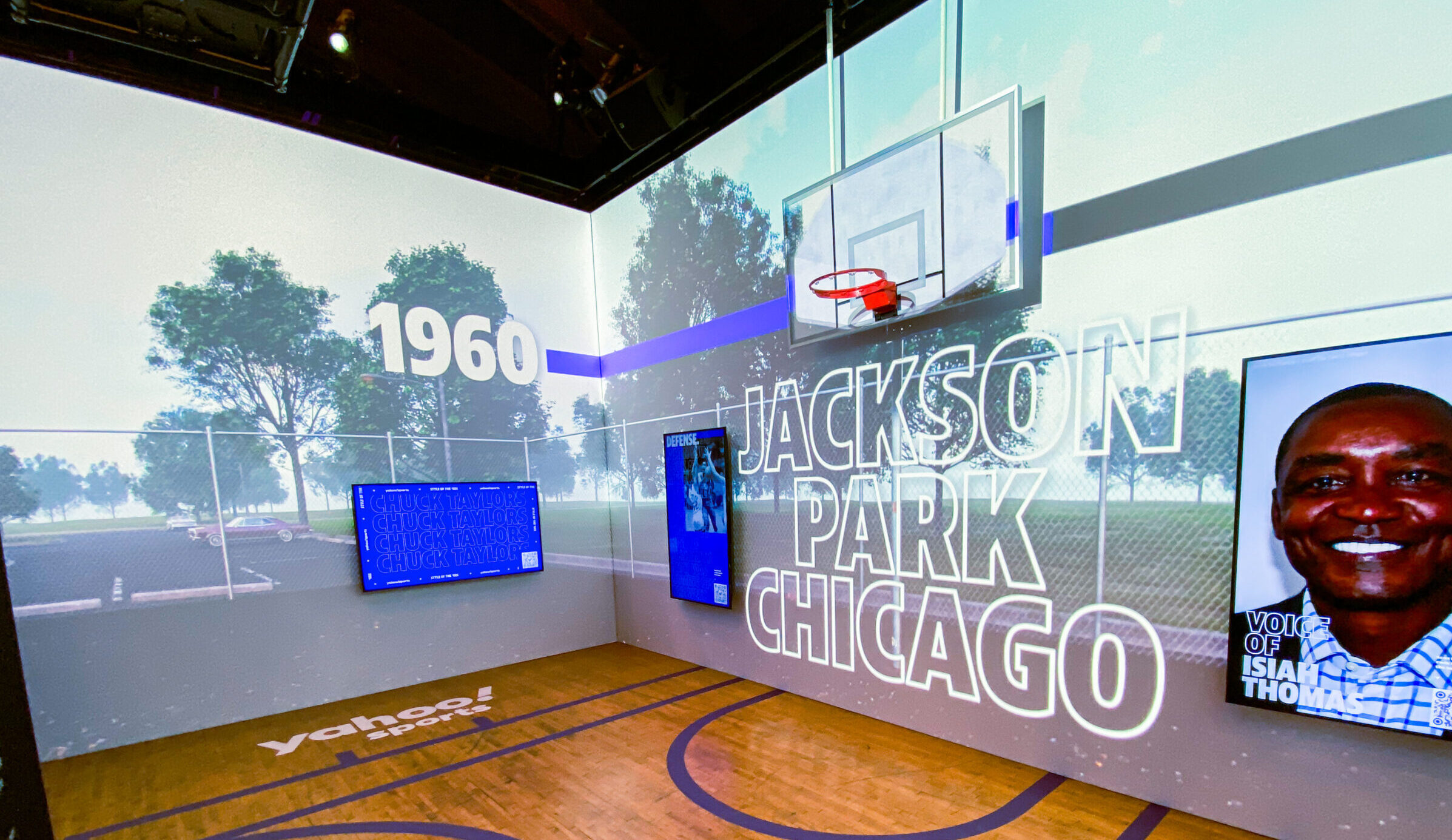 Immersive projection installation for Yahoo Sports