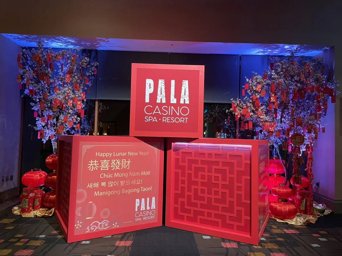 Pala Casino Lunar New Year display